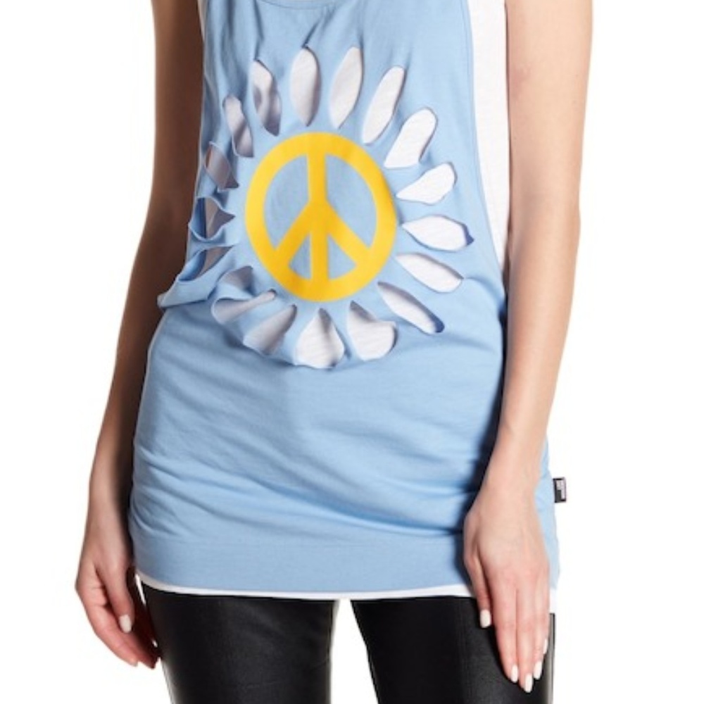 LOVE MOSCHINO Designer Margherita Peace Sign Tank - Picture 3 of 4